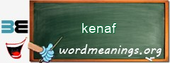 WordMeaning blackboard for kenaf